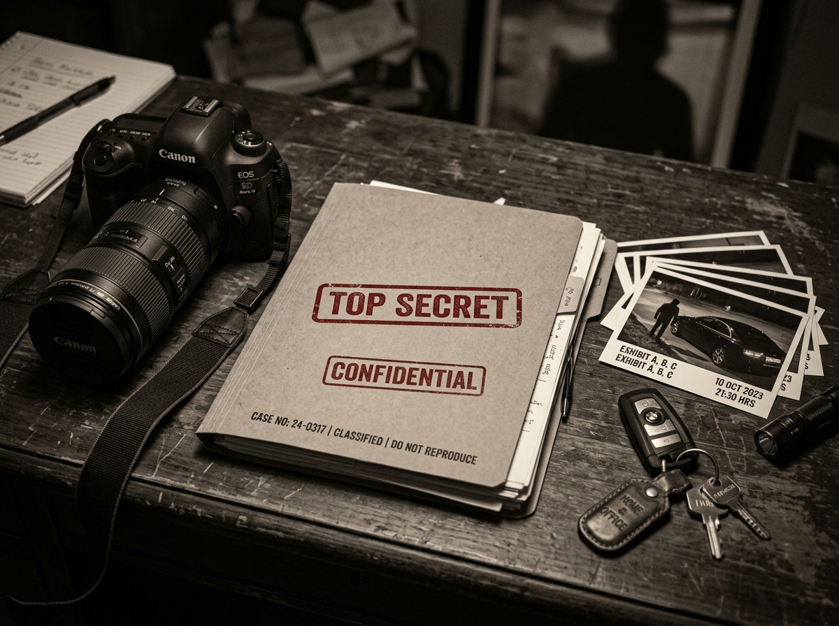 Top Secret Confidential Case Dossier and Evidence Files